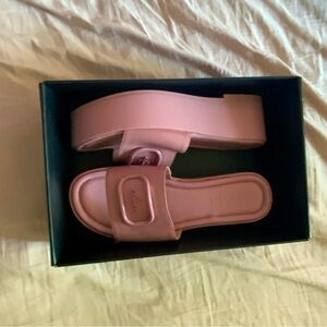 Pink Coach sandals size 8